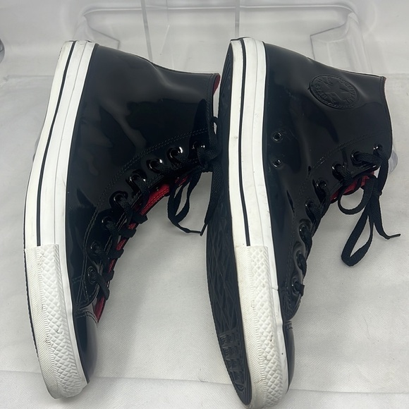 CONVERSE ALL STAR Sz 13 Mens Patent Leather Chuck Taylor Hightops Athletic Shoes - Picture 7 of 11